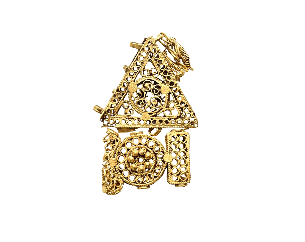Early Byzantine Gold Pendant Earring