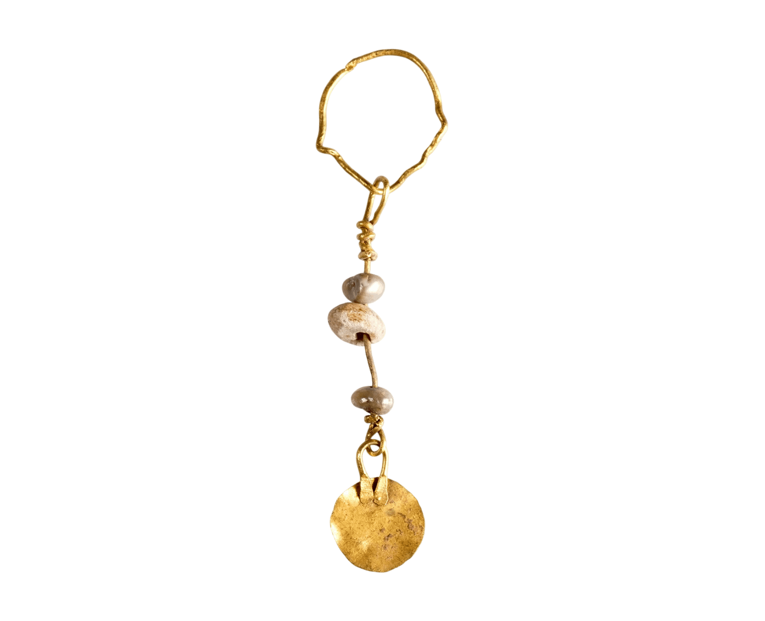 Roman Gold Pendant Earring