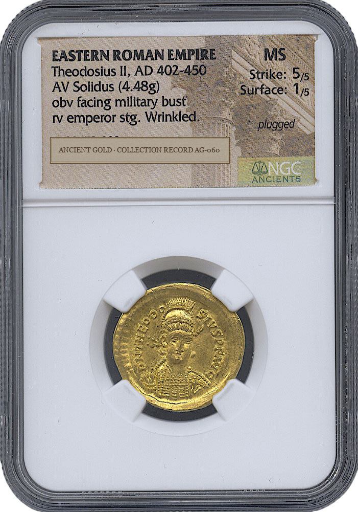 Theodosius II Ceremonial Gold Solidus