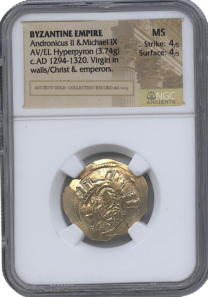 Andronicus II and Michael IX Gold Hyperpyron