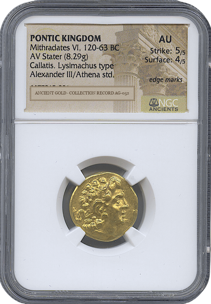 Alexander’s Image after Alexander: Mithradates VI in Gold — obverse