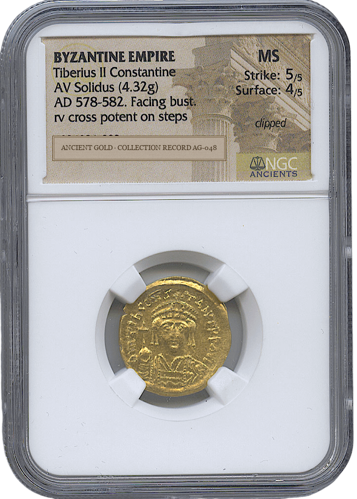 Tiberius II Constantine Gold Solidus