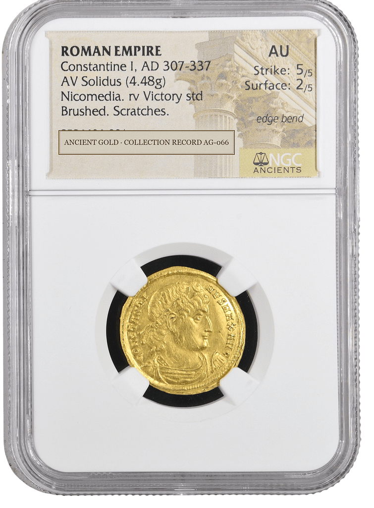 Constantine I Gold Solidus of Nicomedia